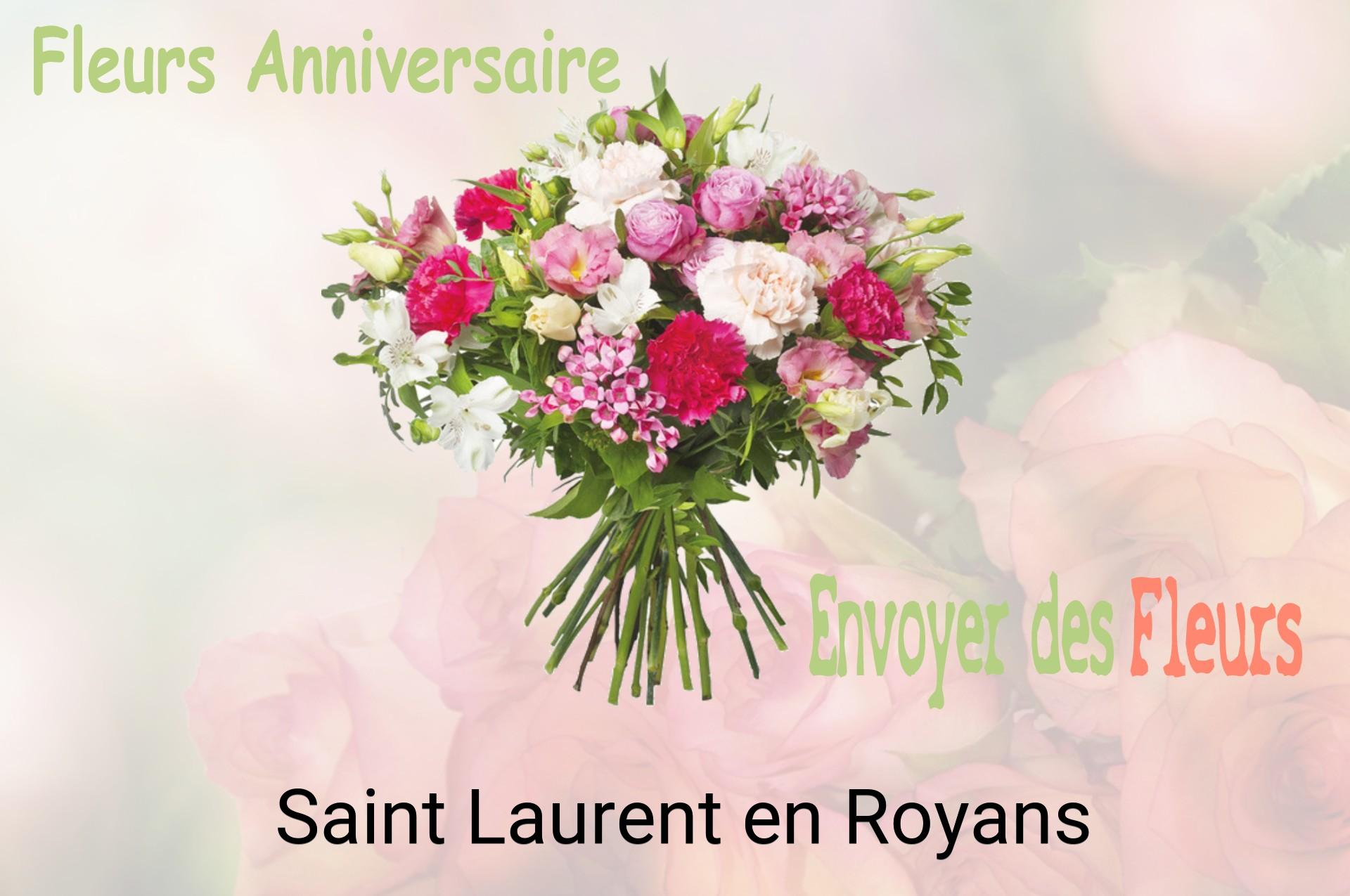 Bouquet de fleurs d’anniversaire livré à Saint-Laurent-en-Royans