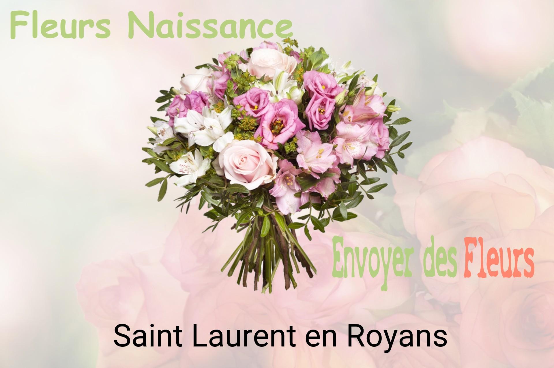 Bouquet de fleurs de naissance livré à Saint-Laurent-en-Royans